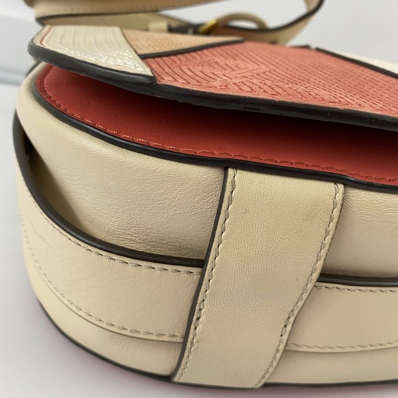 Authentic Tory Burch patchwork Nubuck leather flap - Picture 9 of 16